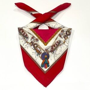 Celine Handkerchief  VTG Scarf Bag Purse Paisley Art Cotton Pocket Square 21.5”